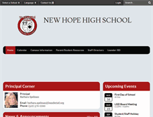 Tablet Screenshot of nhhs.leanderisd.org